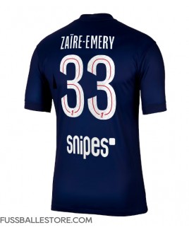 Günstige Paris Saint-Germain Warren Zaire-Emery #33 Heimtrikot 2025-26 Kurzarm